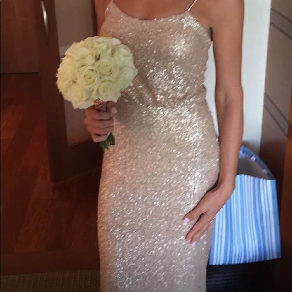 Beautiful rose gold formal dress